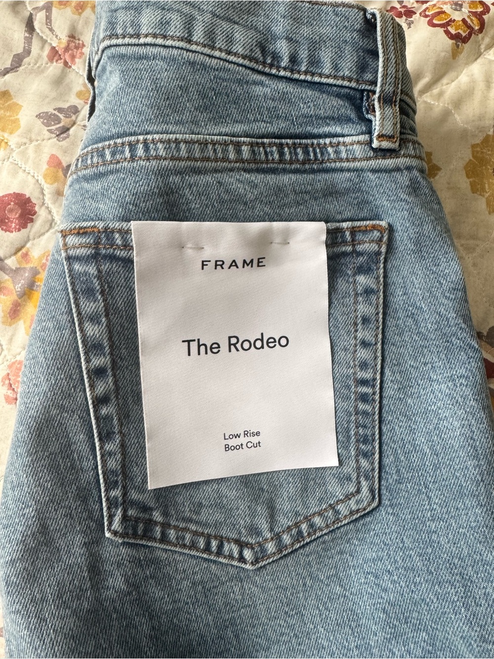 Frame Rodeo Low-Rise Boot Cut Jeans - Picture 3 of 6